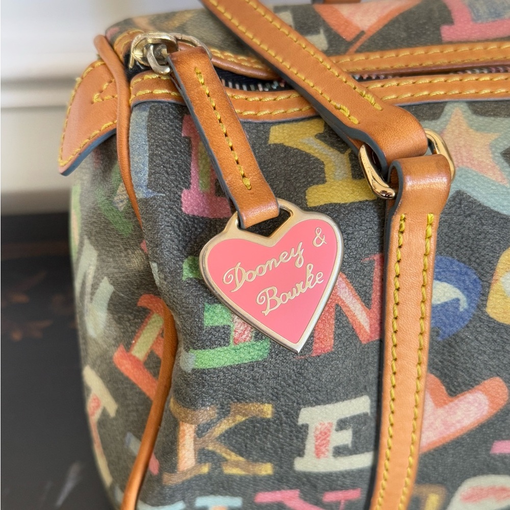Vintage 90s Dooney & Bourke Signature Satchel - Picture 3 of 16